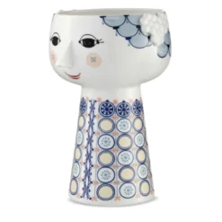 Bjørn Wiinblad Eva vase blå 18,5 cm