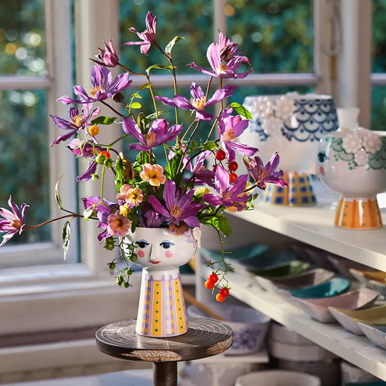 Bjørn Wiinblad Eva vase lavendel 15 cm