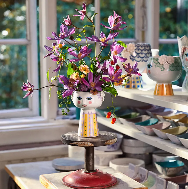 Bjørn Wiinblad Eva vase lavendel 15 cm