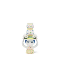 Bjørn Wiinblad Lady with hat lysestage pink 16 cm