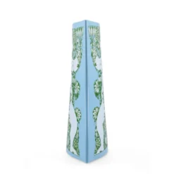Bjørn Wiinblad Nina vase blå/grøn H 28,5 cm