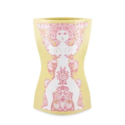 Bjørn Wiinblad Nina vase gul H 22 cm
