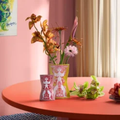 Bjørn Wiinblad Nina vase pink H 16,5 cm