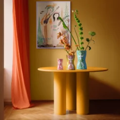Bjørn Wiinblad Nina vase pink H 16,5 cm