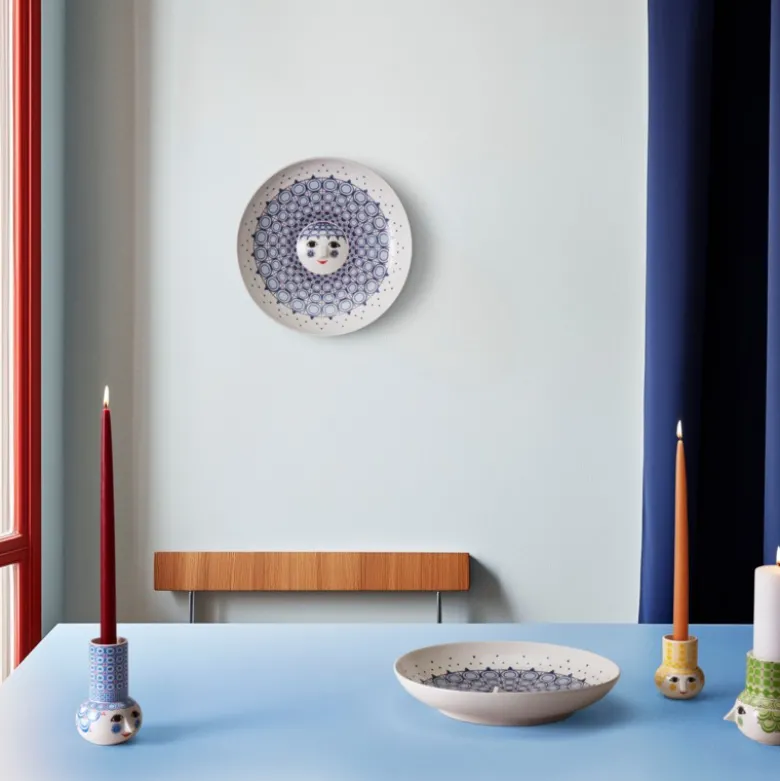 Bjørn Wiinblad Olga lysestage gul H 9 cm