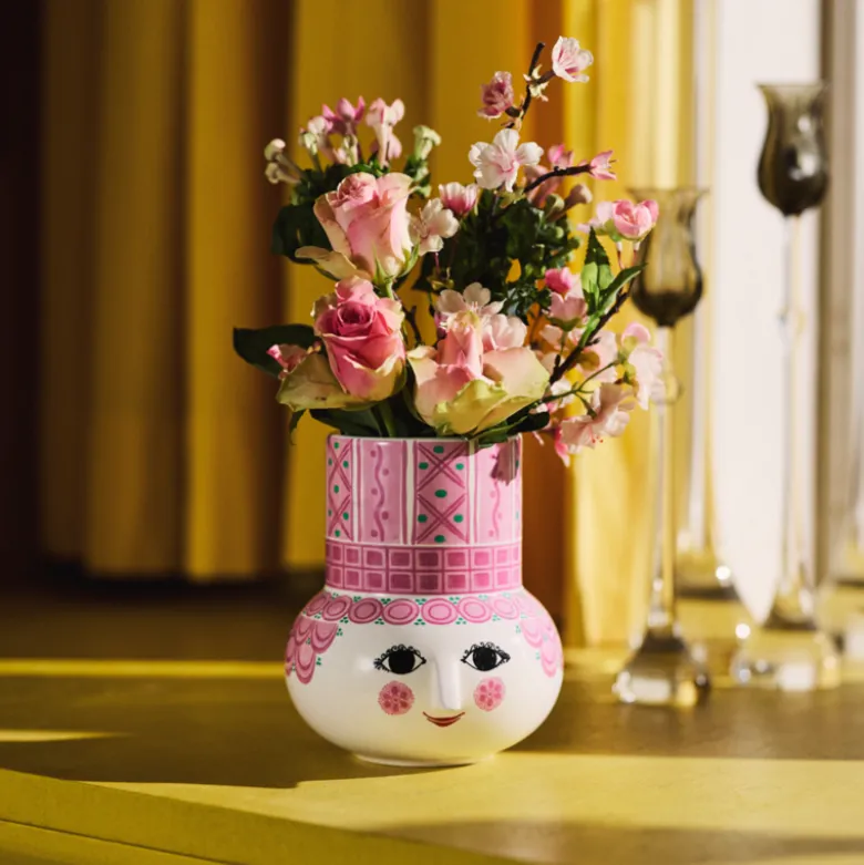 Bjørn Wiinblad Olga vase pink 15 cm