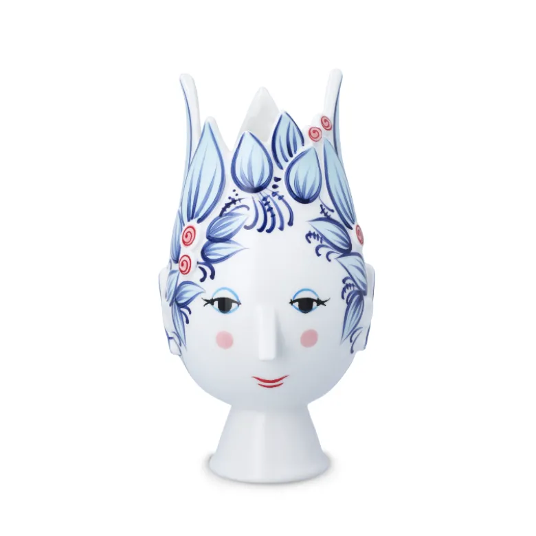 Bjørn Wiinblad Titania vase blå H 25 cm