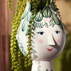 Bjørn Wiinblad Titania vase grøn H 50 cm