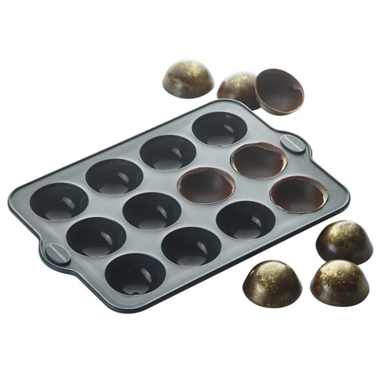Blomsterbergs chokoladeform silikone grå