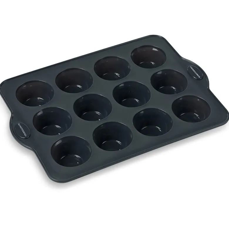 Blomsterbergs muffinform silikoneform grå