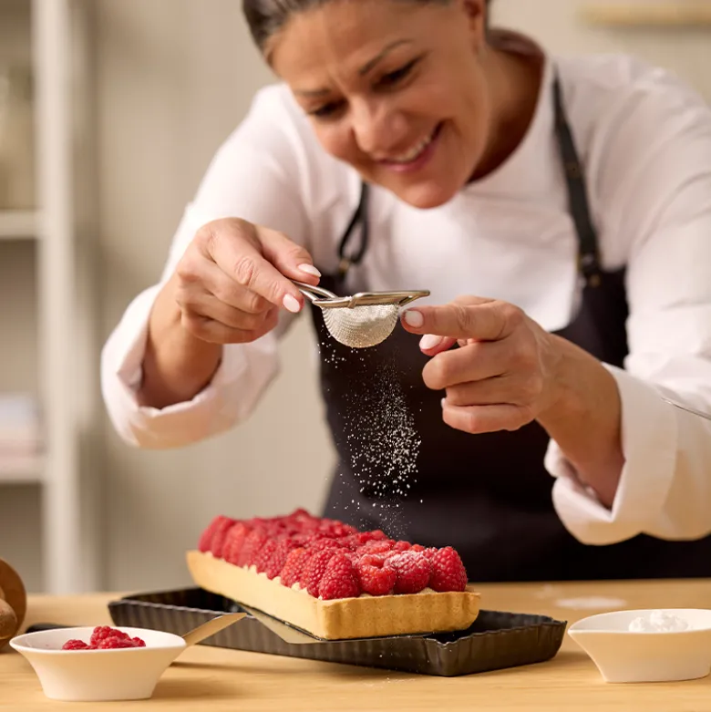 Blomsterbergs rektangulær tærteform dark grey 35x11 cm non-stick