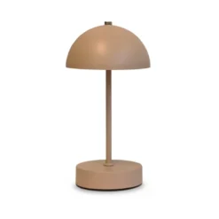 Bordlampe beige opladeligt med touch H 25,5 cm