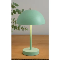 Bordlampe grøn opladeligt med touch H 25,5 cm