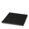 Bordskåner silikone sort 17x17 cm