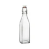 Bormioli saftflaske med patentprop firkantet 0,5 liter