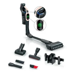 Bosch BBS1041RBA Unlimited genopladelig stangstøvsuger pudderose