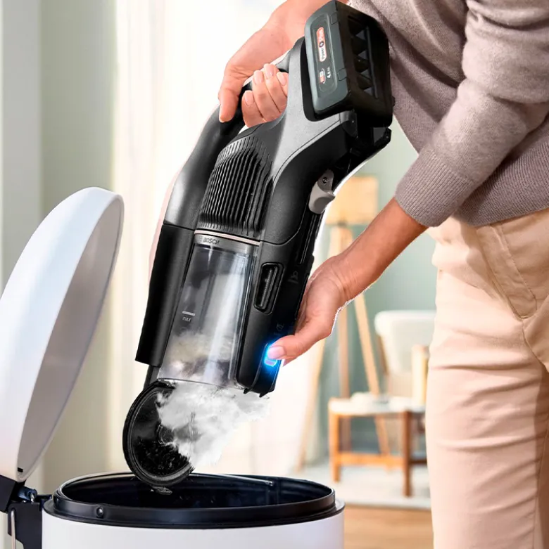 Bosch BBS1041RBA Unlimited genopladelig stangstøvsuger pudderose