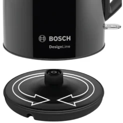 Bosch Designline TWK3P423 elkedel sort 1,7 liter