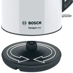 Bosch DesignLine TWK3P421 elkedel hvid 1,7 liter 2400 Watt