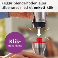 Bosch MSM8M934 serie 8 ErgoMaster stavblender stål 1500 watt