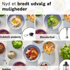 Bosch MSM8M934 serie 8 ErgoMaster stavblender stål 1500 watt
