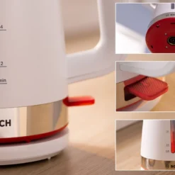 Bosch MyMoment TWK4M221 elkedel hvid & stål 1,7 liter