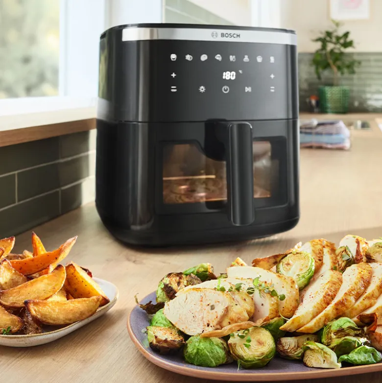 Bosch serie 6 MAF671B1 airfryer sort 7,2 liter 1800 watt