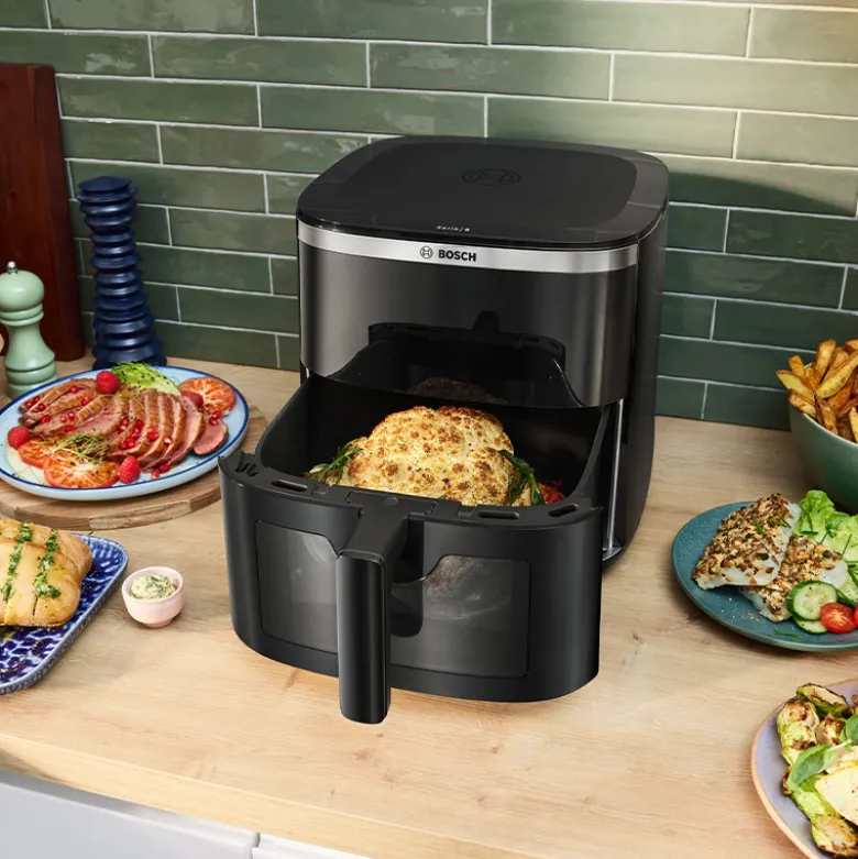 Bosch serie 6 MAF671B1 airfryer sort 7,2 liter 1800 watt