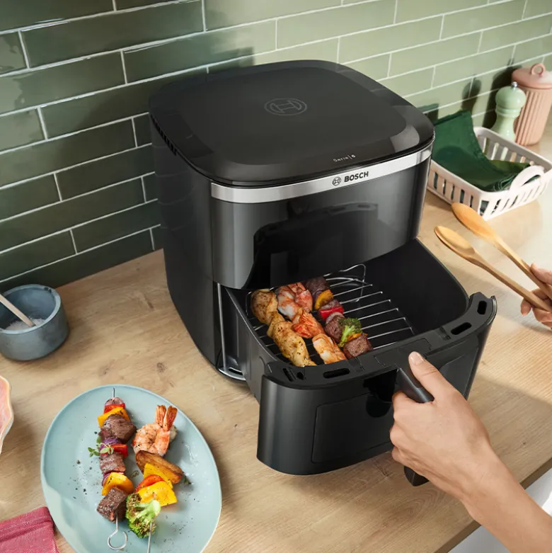 Bosch serie 6 MAF671B1 airfryer sort 7,2 liter 1800 watt