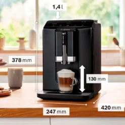 Bosch TIE20119 fuldautomatisk kaffemaskine sort 1300 watt
