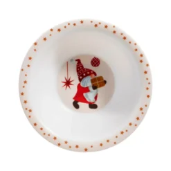 Børneservice med juledesign 5 dele assorteret