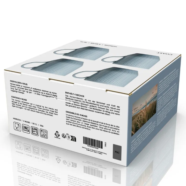 Coast Horizon krus blå 30 cl 4 stk.