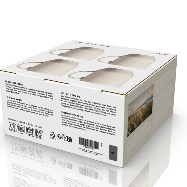 Coast Horizon krus hvid 30 cl 4 stk.