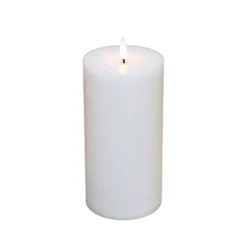 Cozzy LED bloklys Ø 10 x H 15 cm hvid