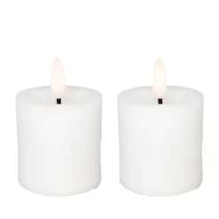 Cozzy LED bloklys Ø 4,8 x H 5 cm 2 stk. hvid