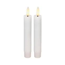 Cozzy LED stagelys hvid 11 cm 2 stk.