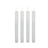 Cozzy LED stagelys hvid 4 stk. 22,5 cm