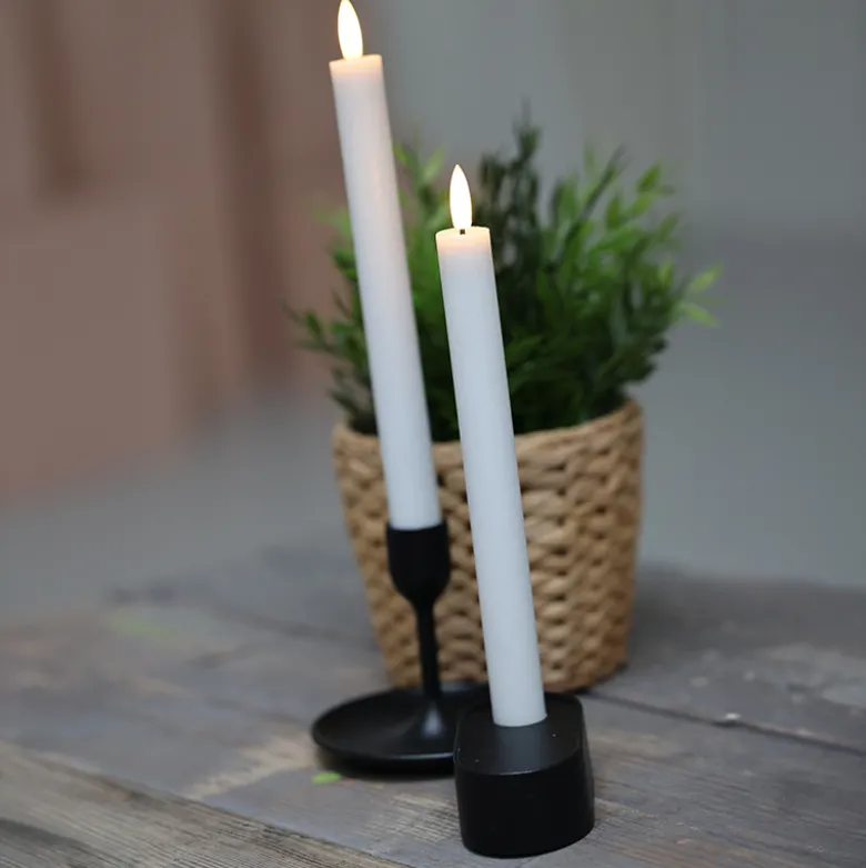Cozzy LED stagelys hvid Ø 2,2 x H 22,5 cm 2 stk.
