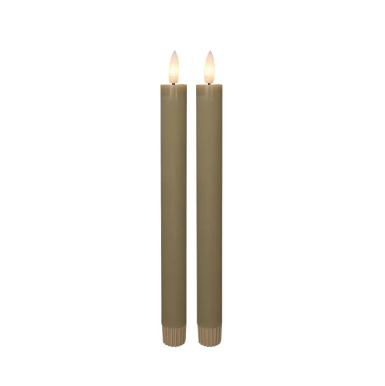 Cozzy LED stagelys sand 22,5 cm 2 stk.