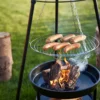 Dangrill tripod bålsted med bålfad og rist