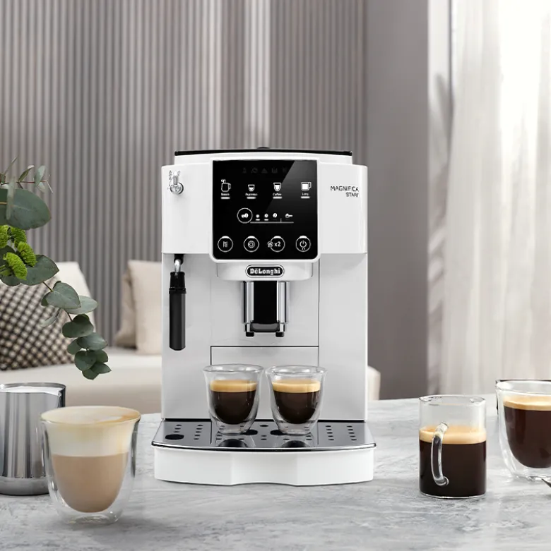 DeLonghi Magnifica Start ECAM220.20W espressomaskine hvid 1450 watt