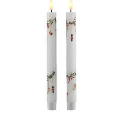 Det Gamle Apotek LED kronelys hvid H24,5 cm 2 stk.