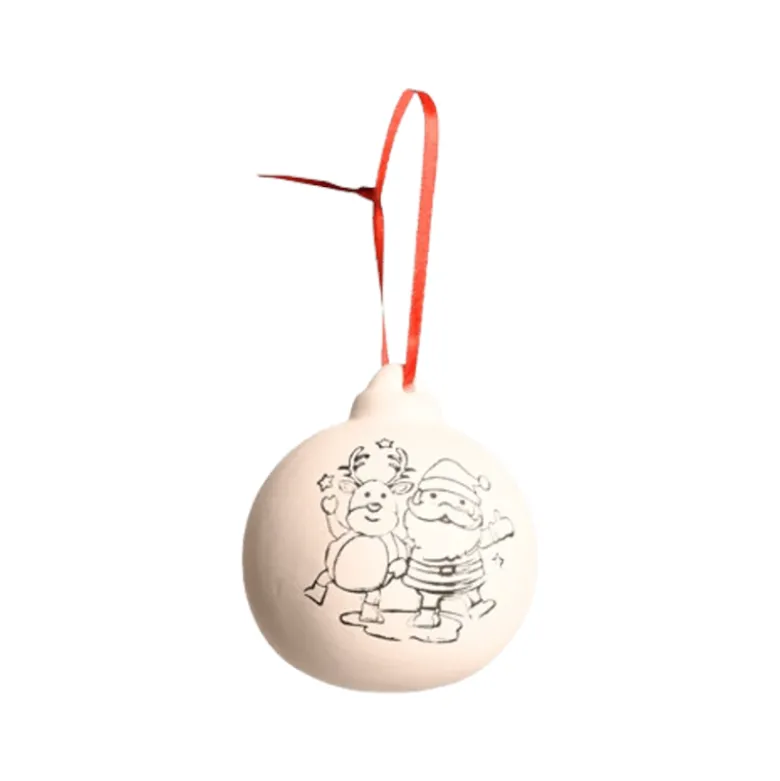 Det Gamle Apotek mal-selv julekugle keramik