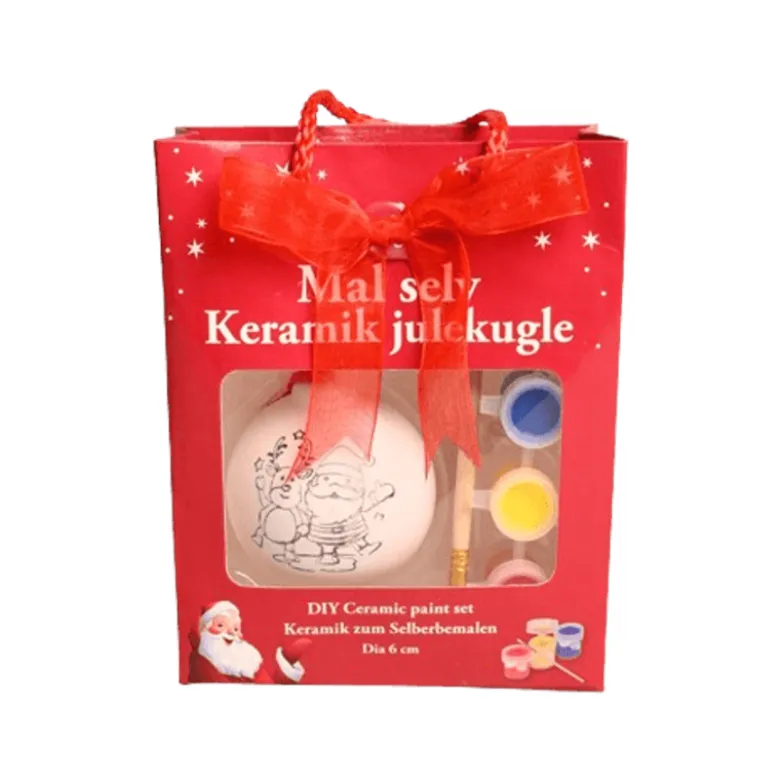 Det Gamle Apotek mal-selv julekugle keramik