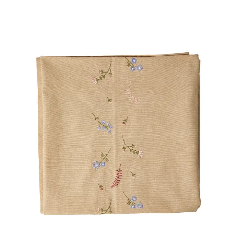 Dug flora broderi sand 140x320 cm