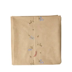 Dug flora broderi sand 140x180 cm