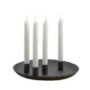 Enjoy dekorfad med 4 magnetholdere sort Ø 28 cm