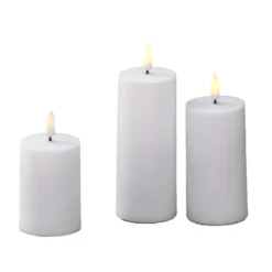 ENJOY LED bloklys sæt udendørs Ø 5,2 cm hvid
