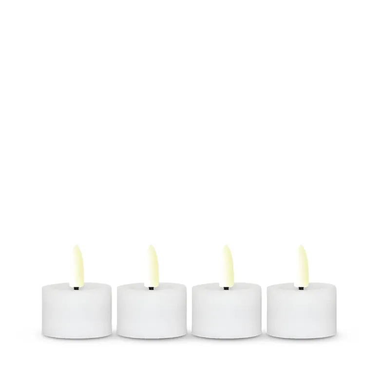 ENJOY LED fyrfadslys 4-pak voks Ø 3,9 x H 2,5 cm