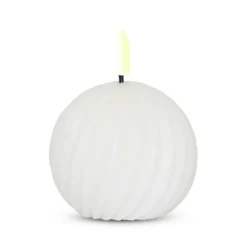 ENJOY LED snoet kugle Ø 8 x 7 cm med timerfunktion hvid